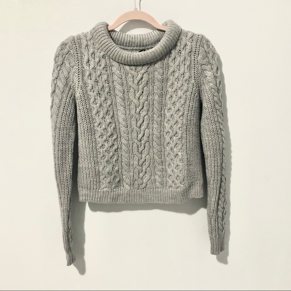 Club Monaco Merino Wool Grey Sweater Medium
